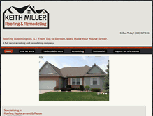 Tablet Screenshot of keithmillerroofingandremodeling.com